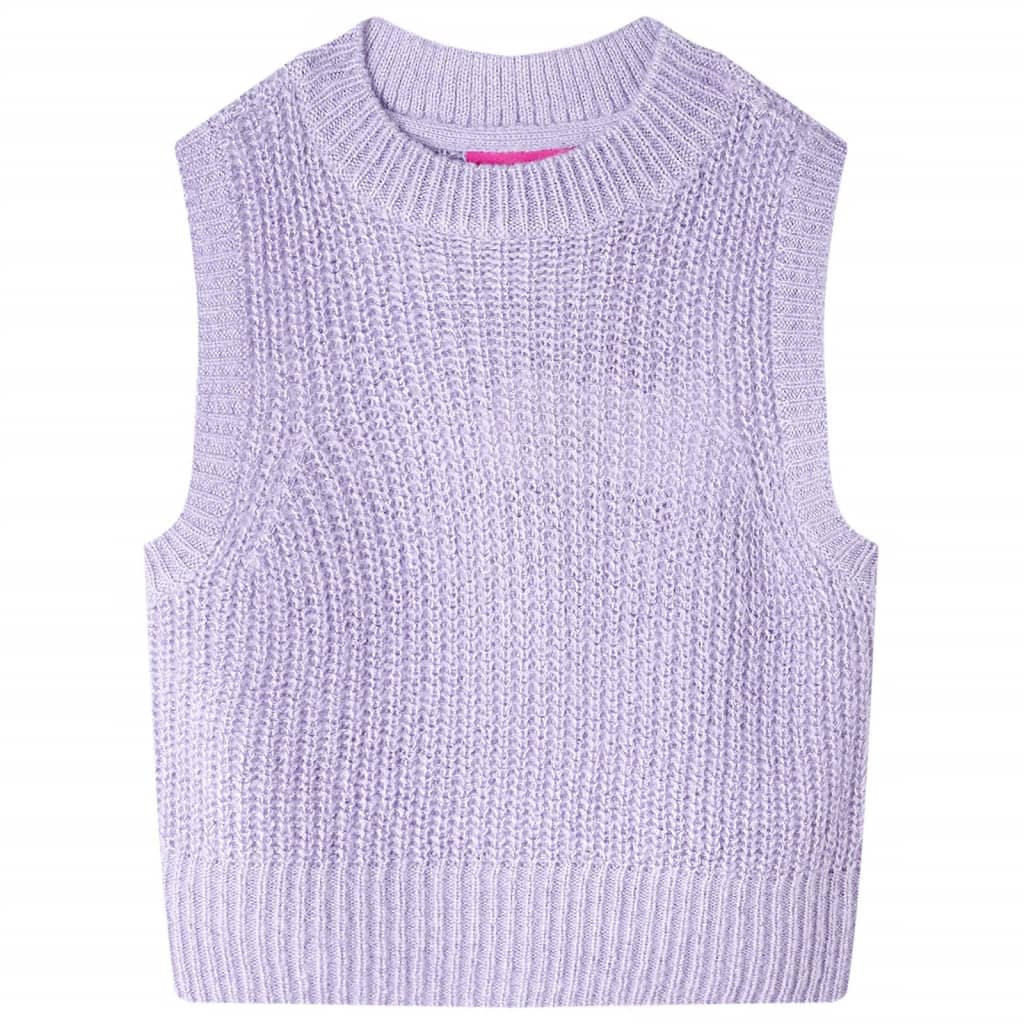 Vidaxl kinderspencer gebreid 116 lichtlila