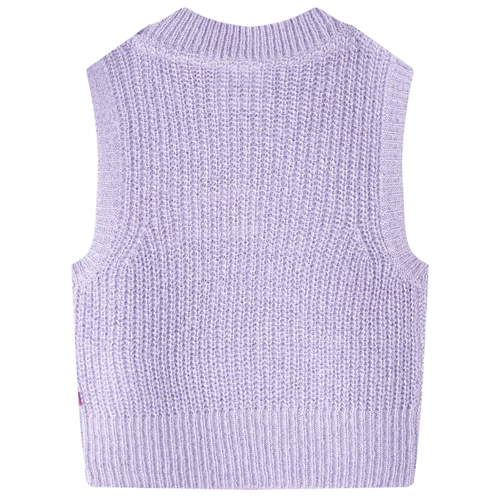 Vidaxl kinderspencer gebreid 116 lichtlila