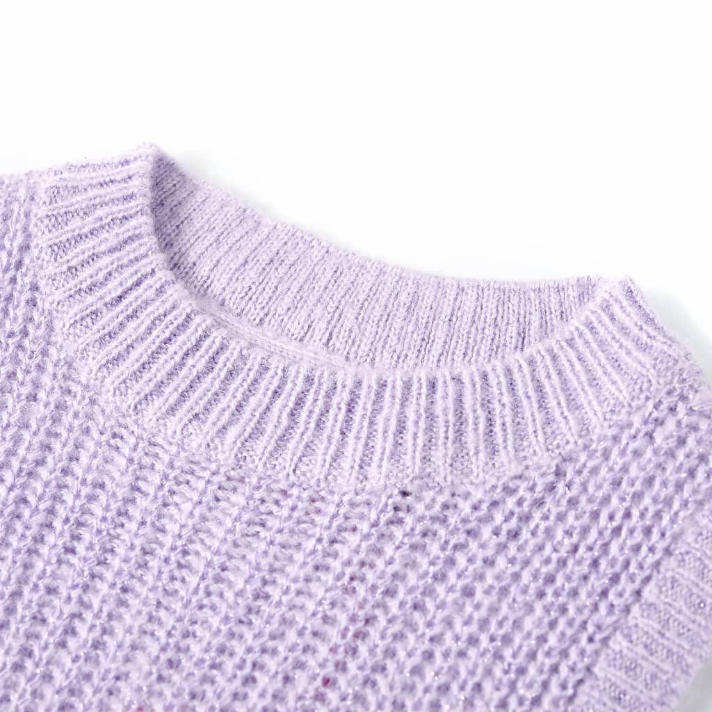 Vidaxl kinderspencer gebreid 116 lichtlila