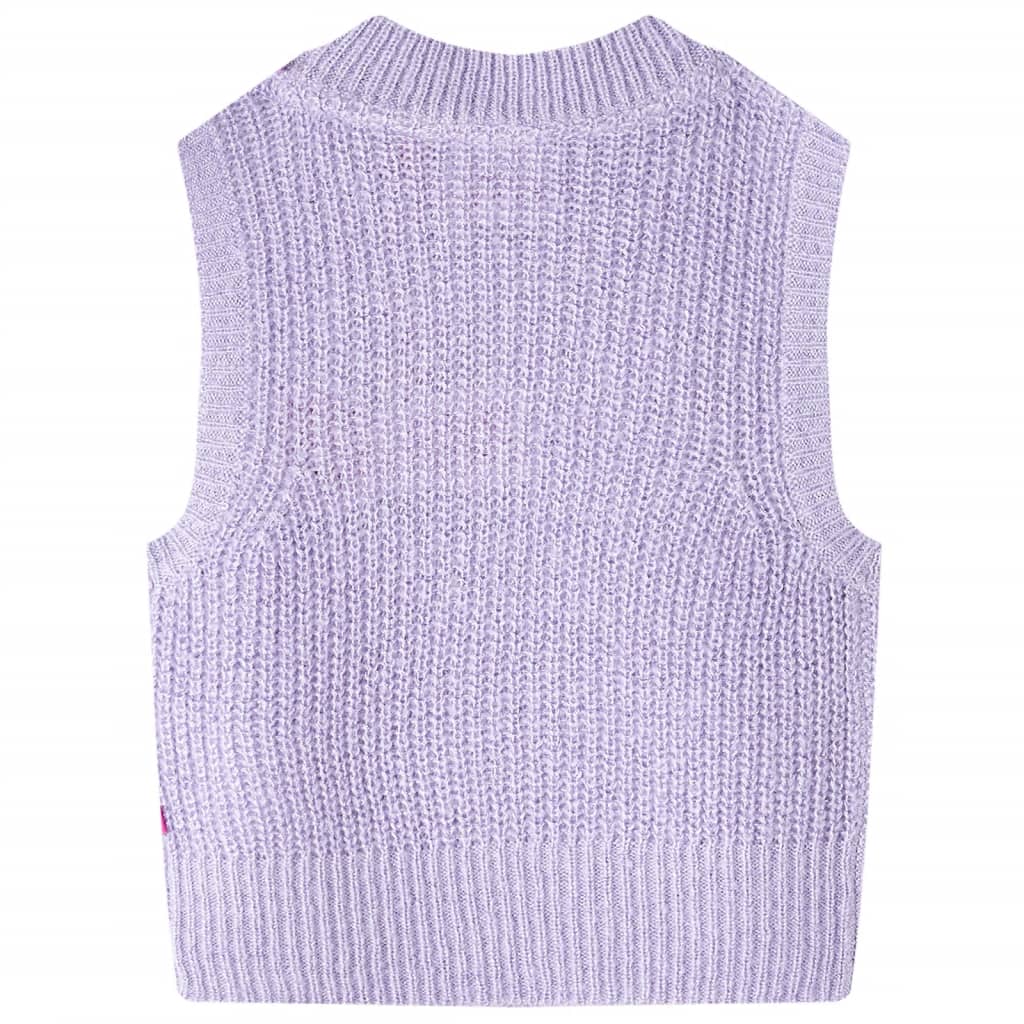 Vidaxl kinderspencer gebreid 128 lichtlila