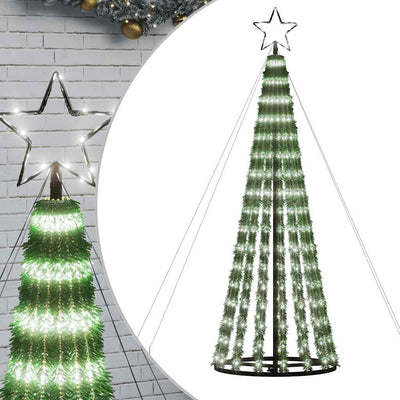 Vidaxl LED Árbol de Navidad 275 LED White frío 180 cm