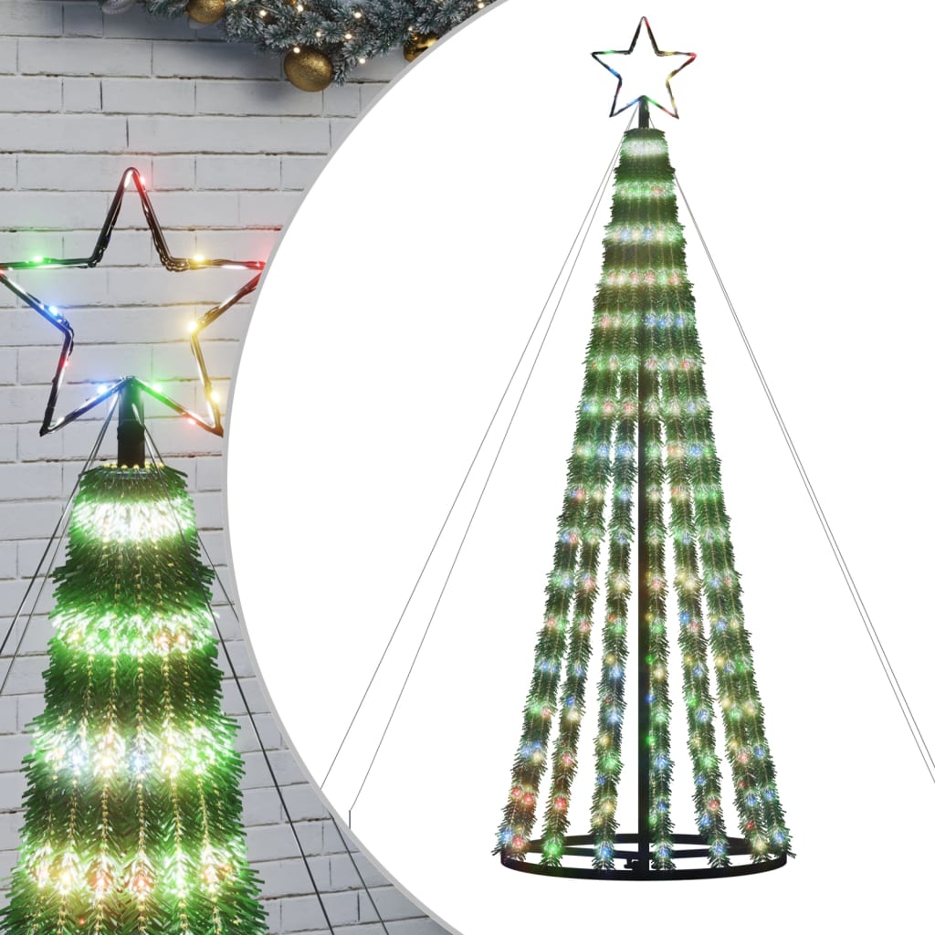 Vidaxl Light Cone 275 LED multi -colorati 180 cm