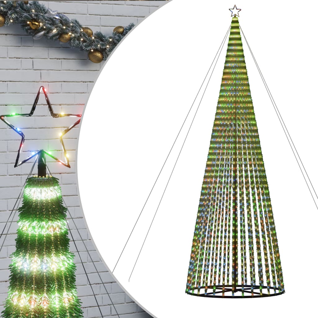 Vidaxl Light Cone 1544 LED multi -colorati 500 cm