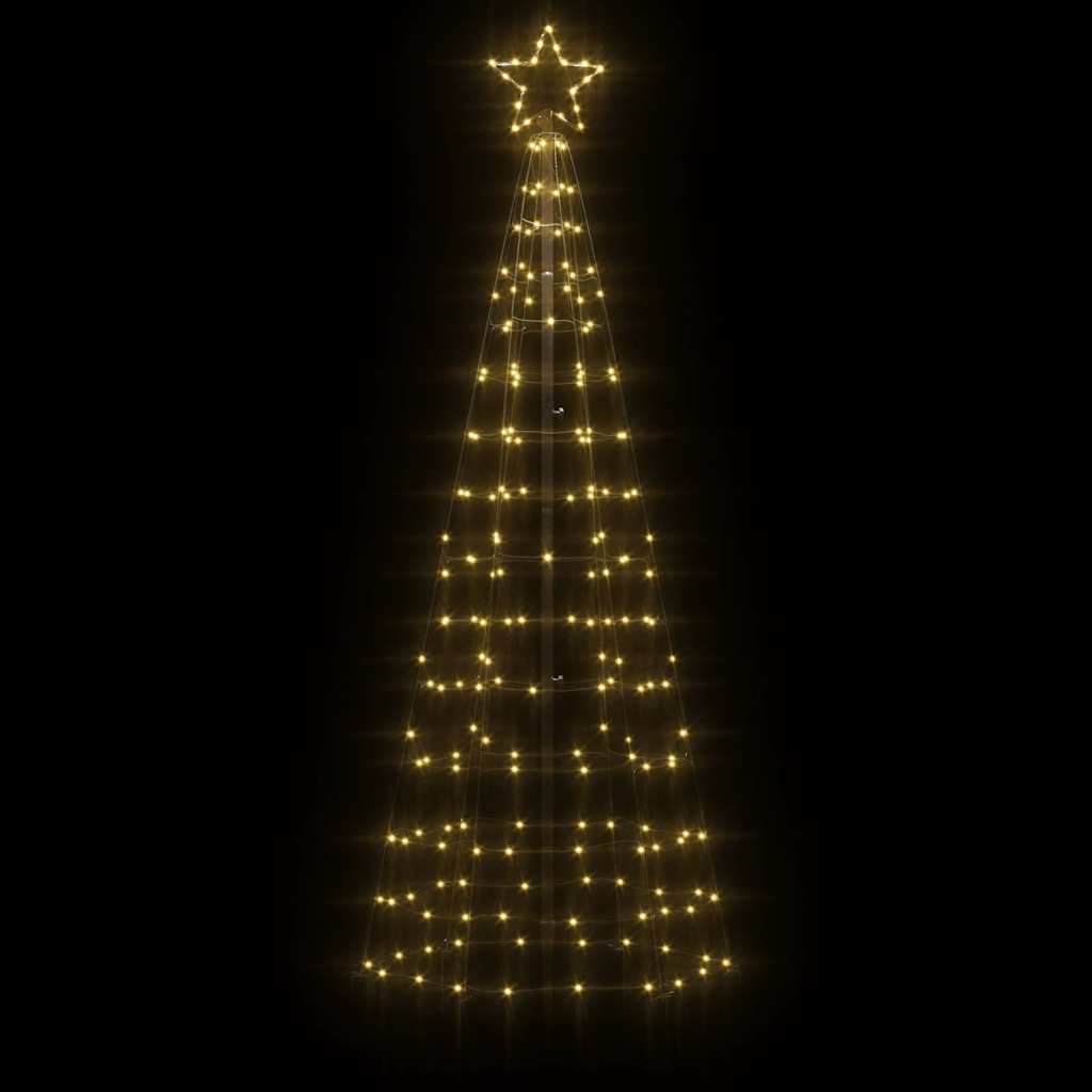 Árbol de Navidad LED Vidaxl con picos 220 LED WHITE CALIENTE 180 cm