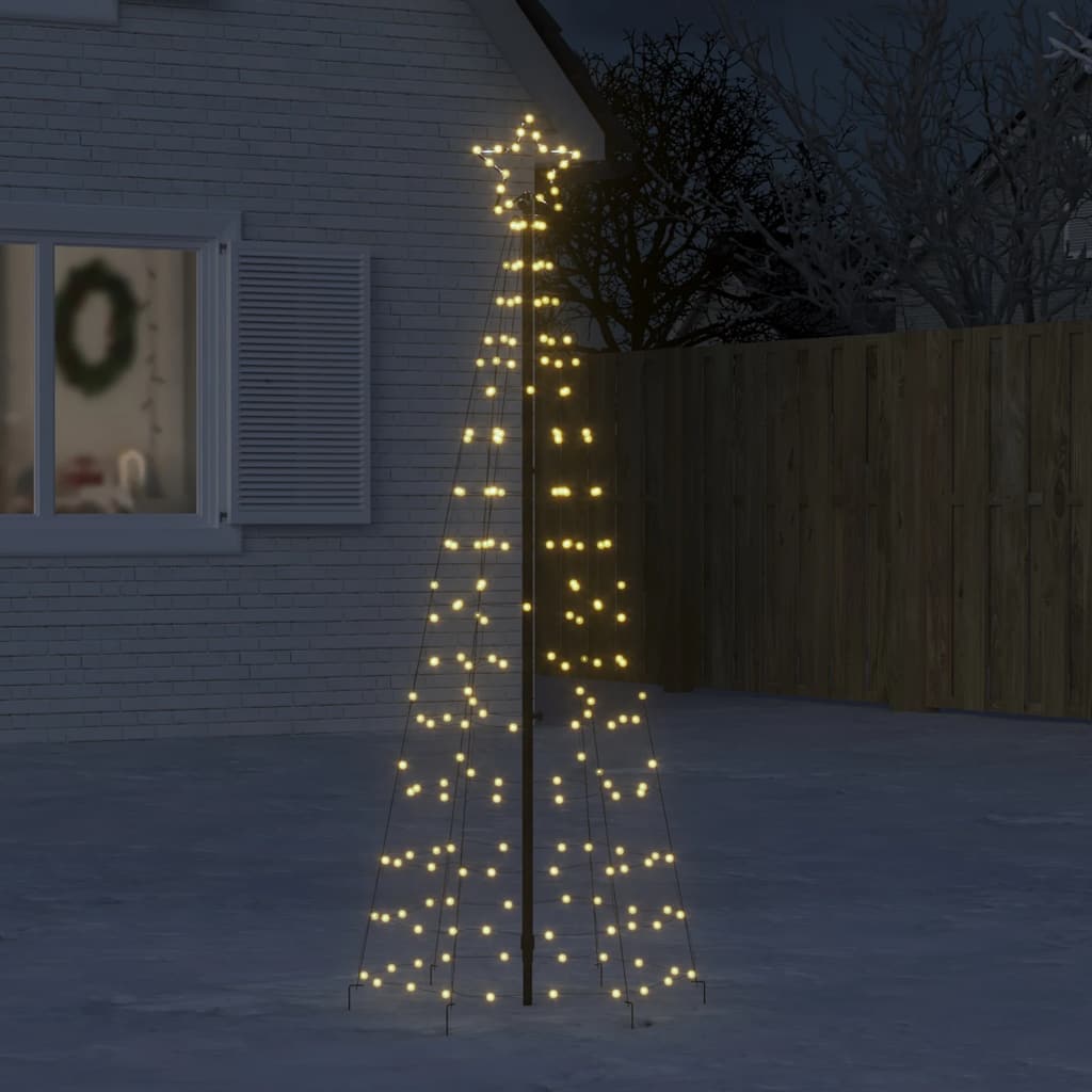 Árbol de Navidad LED Vidaxl con picos 220 LED WHITE CALIENTE 180 cm