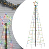 Árbol de Navidad LED Vidaxl con picos 220 LED coloridos 180 cm