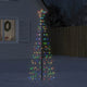Árbol de Navidad LED Vidaxl con picos 220 LED coloridos 180 cm