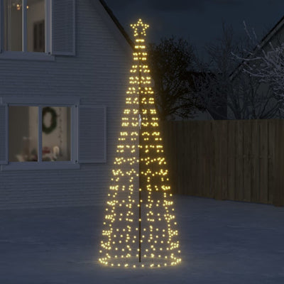 Árbol de Navidad LED Vidaxl con picos 570 LED WHITE CALIENTE 300 cm
