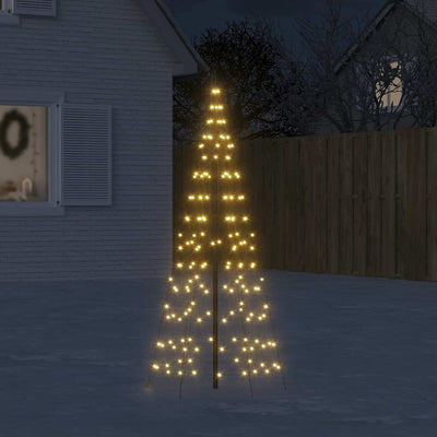 Árbol de Navidad LED Vidaxl en VlagMast 200 LED White White 180 cm
