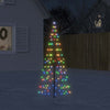 Albero di Natale a LED Vidaxl su bandiera 200 LED colorate 180 cm