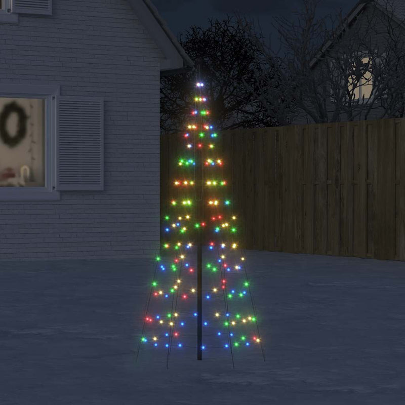 Albero di Natale a LED Vidaxl su bandiera 200 LED colorate 180 cm