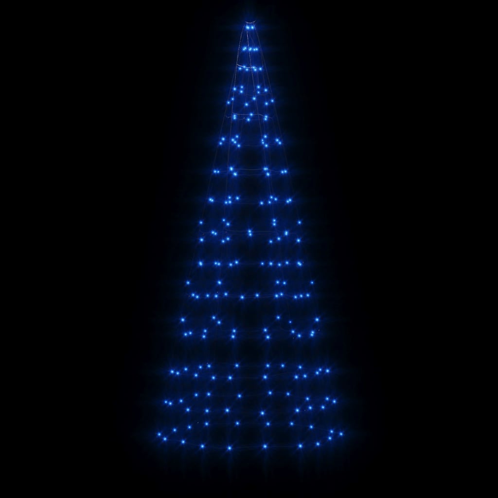 Vidaxl Light Cone su flagpole 200 LED blu 180 cm