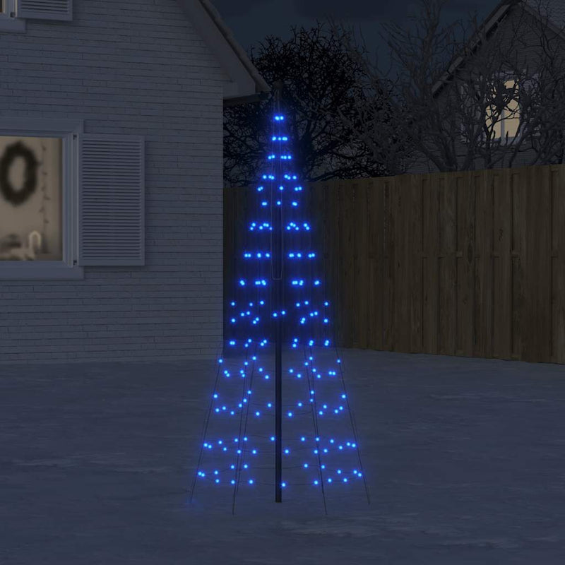 Vidaxl Light Cone su flagpole 200 LED blu 180 cm