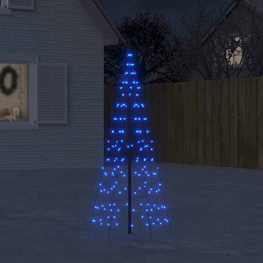 Vidaxl Light Cone su flagpole 200 LED blu 180 cm