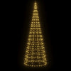 Vidaxl LED Tree di Natale a Vlaggenmast 550 LED White White 300 cm