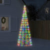 Cono de luz Vidaxl con alfileres de tierra 550 LED multicolor de 300 cm