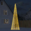 Vidaxl LED Tree di Natale a Vlaggenmast 1534 LED White White 500 cm