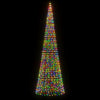 Vidaxl Light Cone su flagpole 1534 LED multicolore 500 cm