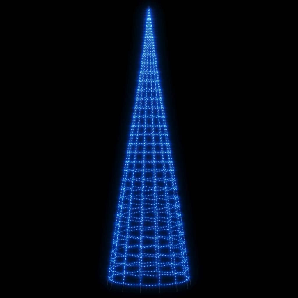Vidaxl LED Tree de Navidad en la bandera 3000 LED 800 cm azul
