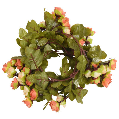 Vidaxl Guierras navideñas con flores 6 st 215 cm Sunrise Red