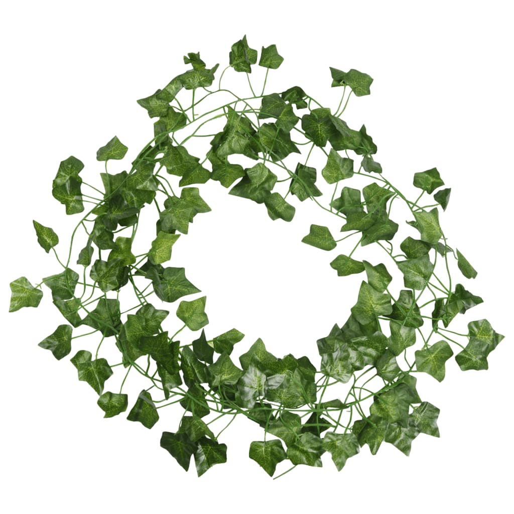 Vidaxl Christmas Garlands Ivy 12 St 200 cm Verde