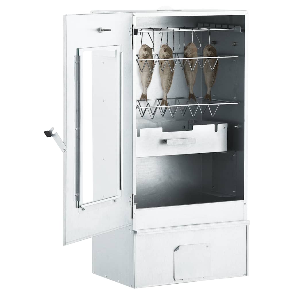 Affumicatore BBQ Vidaxl con generatore di fumo freddo in acciaio zincato