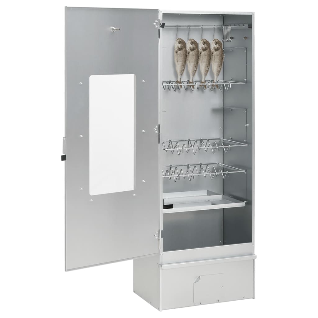 Affumicatore BBQ Vidaxl con generatore di fumo freddo in acciaio zincato