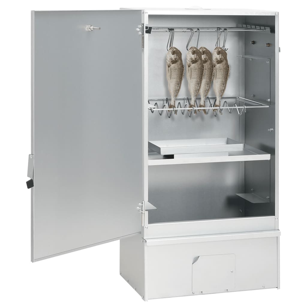 Affumicatore BBQ Vidaxl con generatore di fumo freddo in acciaio zincato
