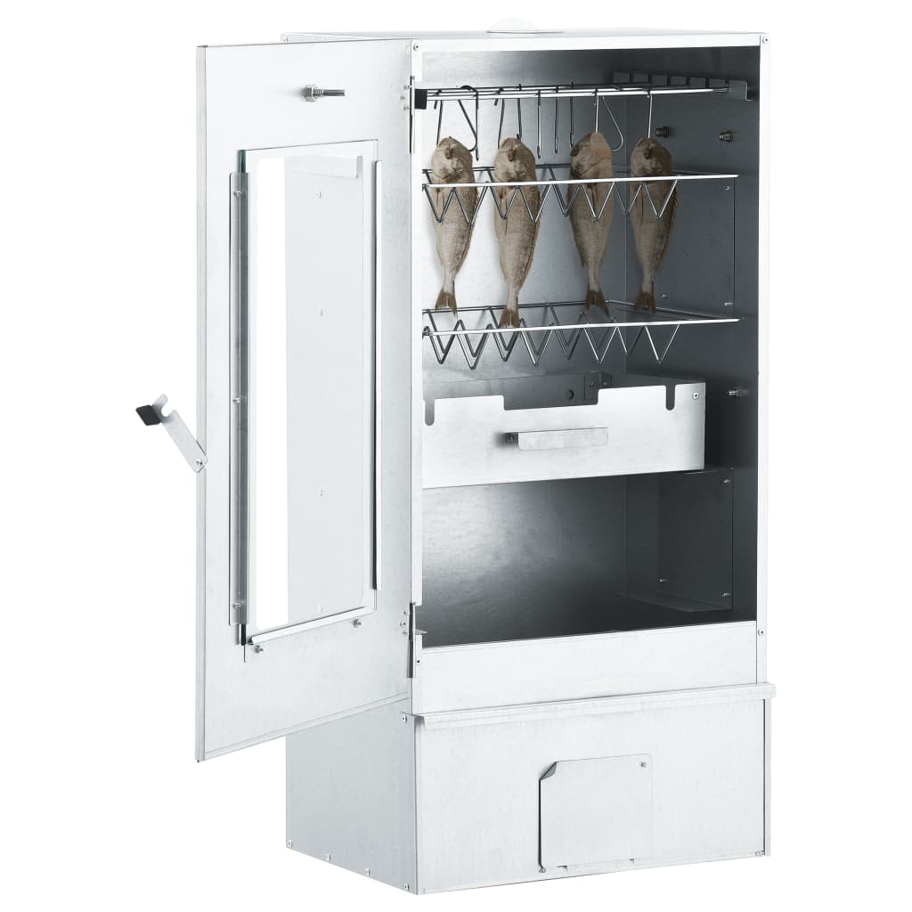 Affumicatore BBQ Vidaxl con generatore di fumo freddo in acciaio zincato