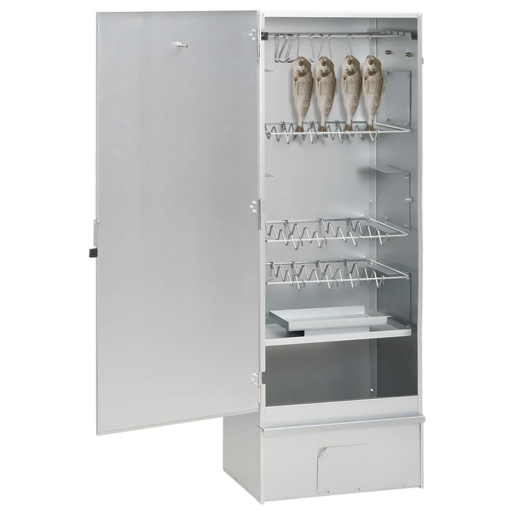 Affumicatore BBQ Vidaxl con generatore di fumo freddo in acciaio zincato
