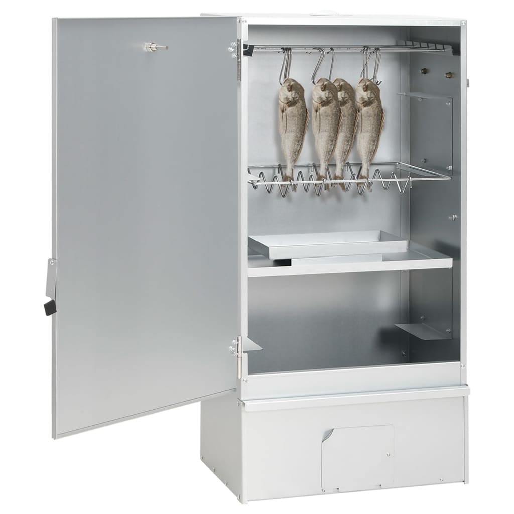 Affumicatore BBQ Vidaxl con generatore di fumo freddo in acciaio zincato