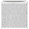 Vidaxl Lavaundry Ceste con 2 scomparti 53x35x57 cm Poly Rattan White