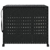Vidaxl Basket lavanderia su ruote 66x35x60 cm rattan nero