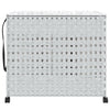 Vidaxl Basket lavanderia su ruote 66x35x60 cm rattan bianco