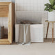 Vidaxl Lavandry Basket con coperchio 55.5x35x34 cm Poly Rattan White