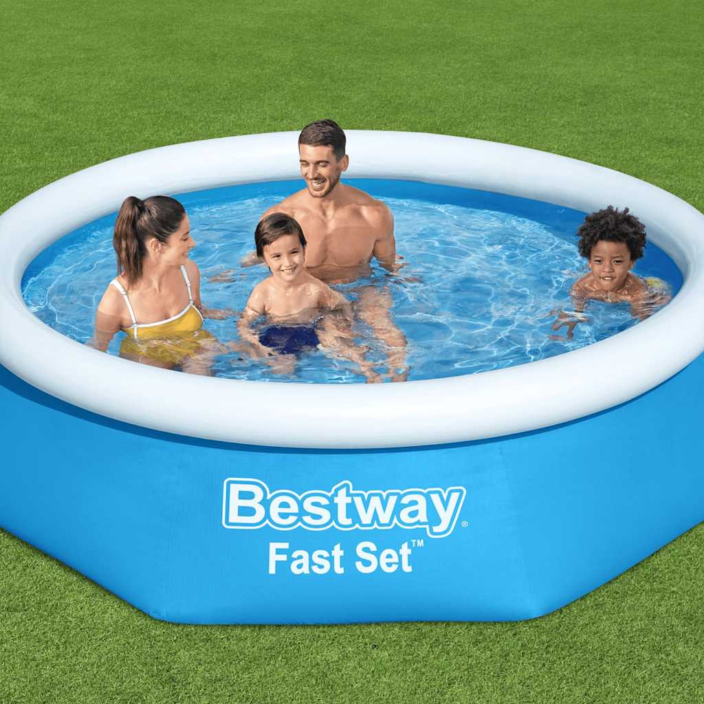 Bestway set veloce piscina gonfiabile intorno a 244x66 cm