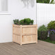 Vidaxl plantenbak 60x60x60 cm massief grenenhout