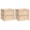 Vidaxl Plantadores 2 PC CM Solid Pine