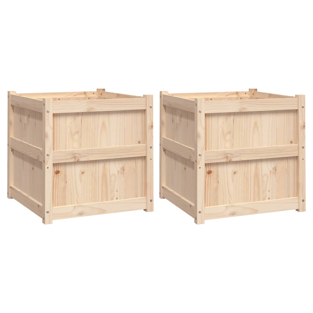 Vidaxl Plantadores 2 PC CM Solid Pine