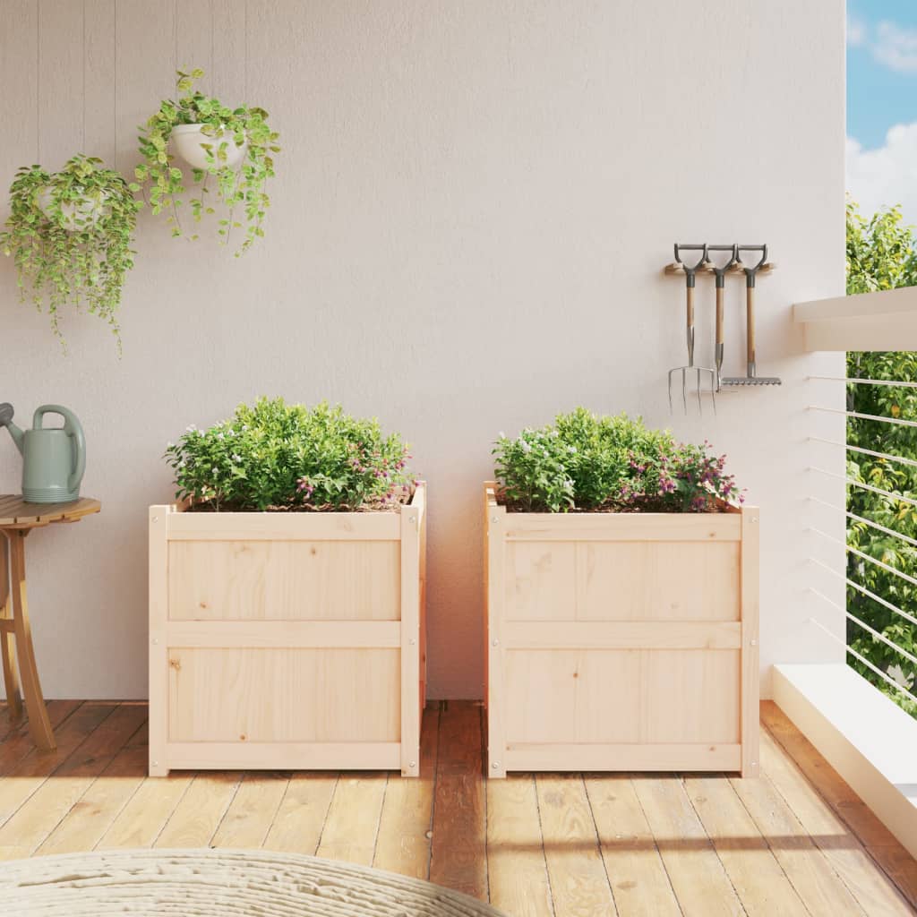 Vidaxl Plantadores 2 PC CM Solid Pine