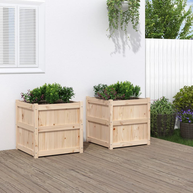 Vidaxl Plantadores 2 PC CM Solid Pine