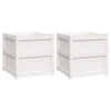 Vidaxl Fioterrs 2 PC CM Solid Pine White