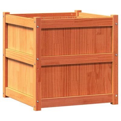 Casella di pianificazione Vidaxl 60x60x60 cm cera di pino solido