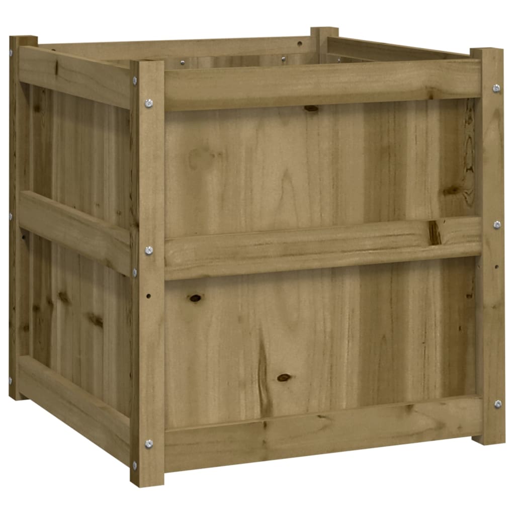 Casella di pianificazione Vidaxl 60x60x60 cm Pine impregnato