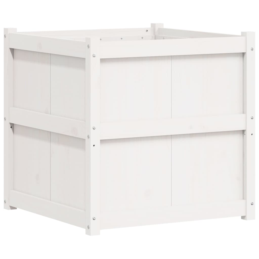 Casella di pianificazione Vidaxl 70x70x70 cm Pino solido