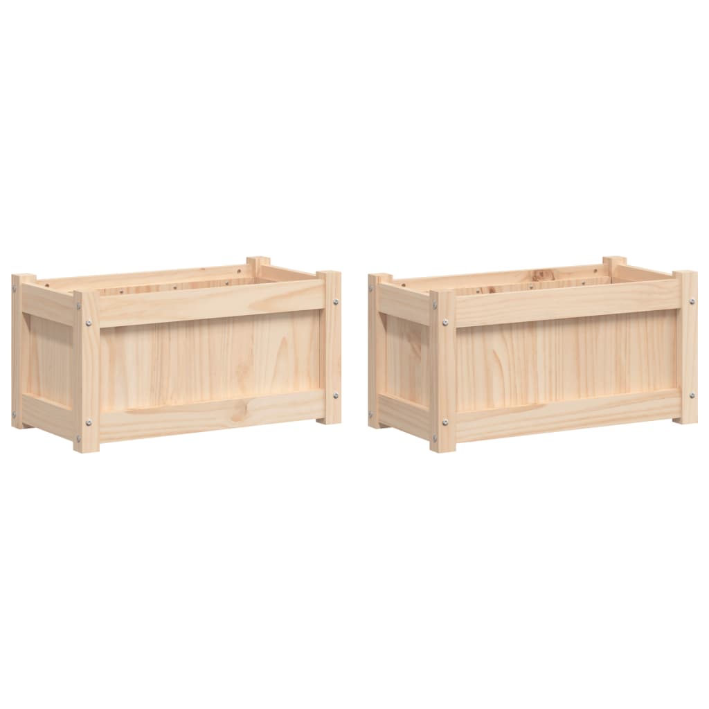Vidaxl Plantadores 2 PC CM Solid Pine