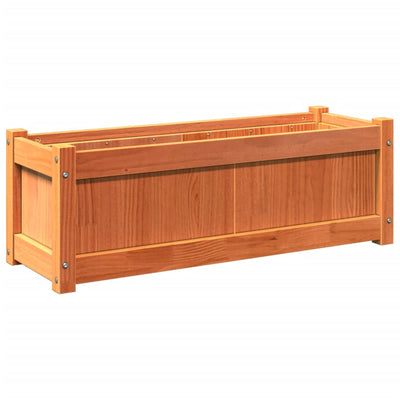 Casella di pianificazione Vidaxl 90x31x31 cm Basco di pino solido marrone