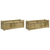 Vidaxl Fioters 2 PC CM Impregnato Wood