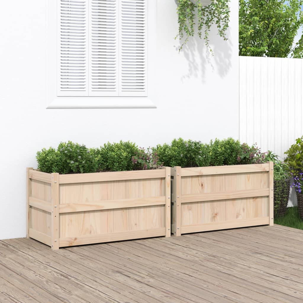 Vidaxl Plantadores 2 PC CM Solid Pine
