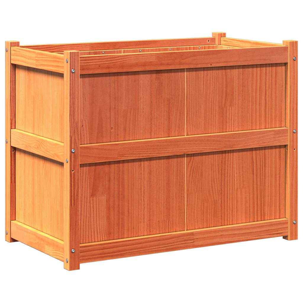 Casella di pianificazione Vidaxl 90x50x70 cm Pinna solida marrone